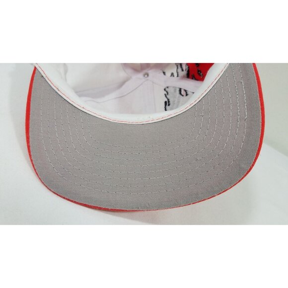 Ernie Irvan 28 Snapback Cap NASCAR Athletic Orange White SPLASH Hat Vintage - Picture 9 of 9